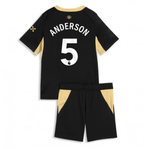 Manchester City Elliot Anderson #5 Replika Bortatröja Barn 2026-27 Kortärmad (+ Korta byxor)